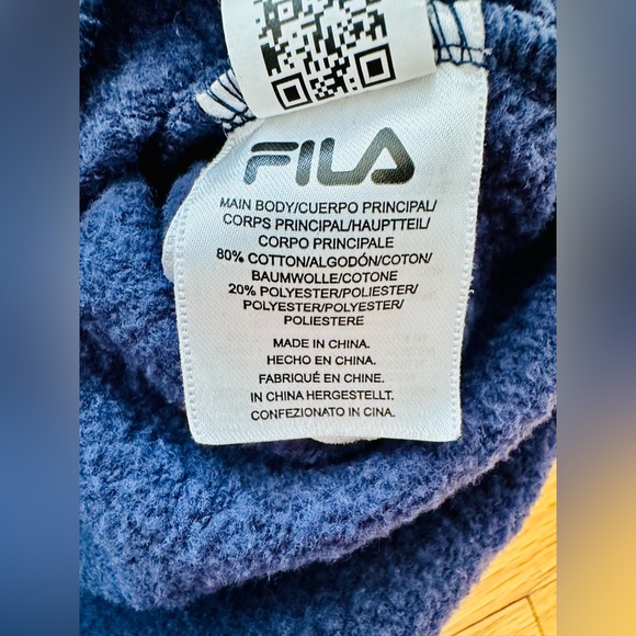 Fila Women’s hooded sweatshirt navy blue size XS - Picture 6 of 6